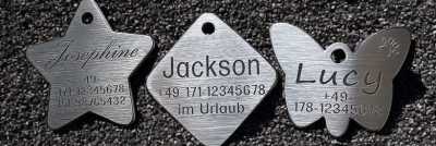 Edelstahl sonstige - Stern, Raute oder Schmetterling ab 12,00 €.