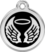 hundemarke reddingo engel schwarz