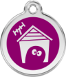 hundemarke reddingo hundehuette violett