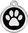 hundemarke reddingo pfote schwarz